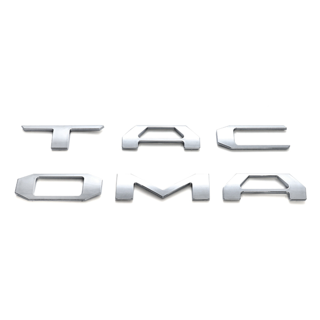 3D Tailgate Insert Emblem Fit For Tacoma Letter 2016-2022 Matte Black Badges