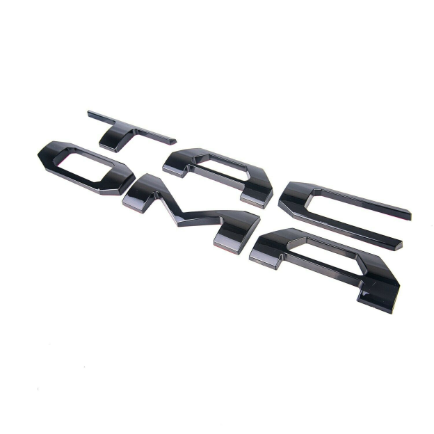 3D Tailgate Insert Emblem Fit For Tacoma Letter 2016-2022 Matte Black Badges