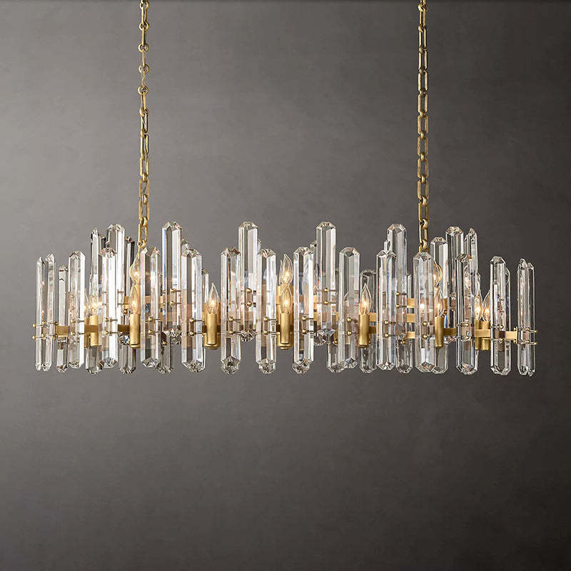 Bonnington Crystal Rectangle Chandelier 54"