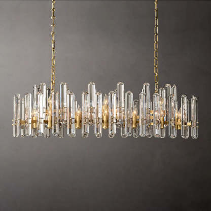 Bonningtong Crystal  Rectangle Chandelier 54"