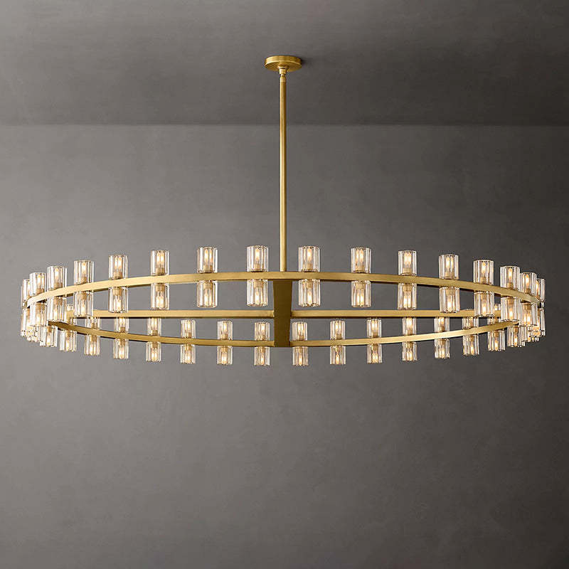 Arcachon Crystal Round Chandelier 60"
