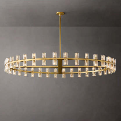 Arcahonk Crystal Round Chandelier 60"