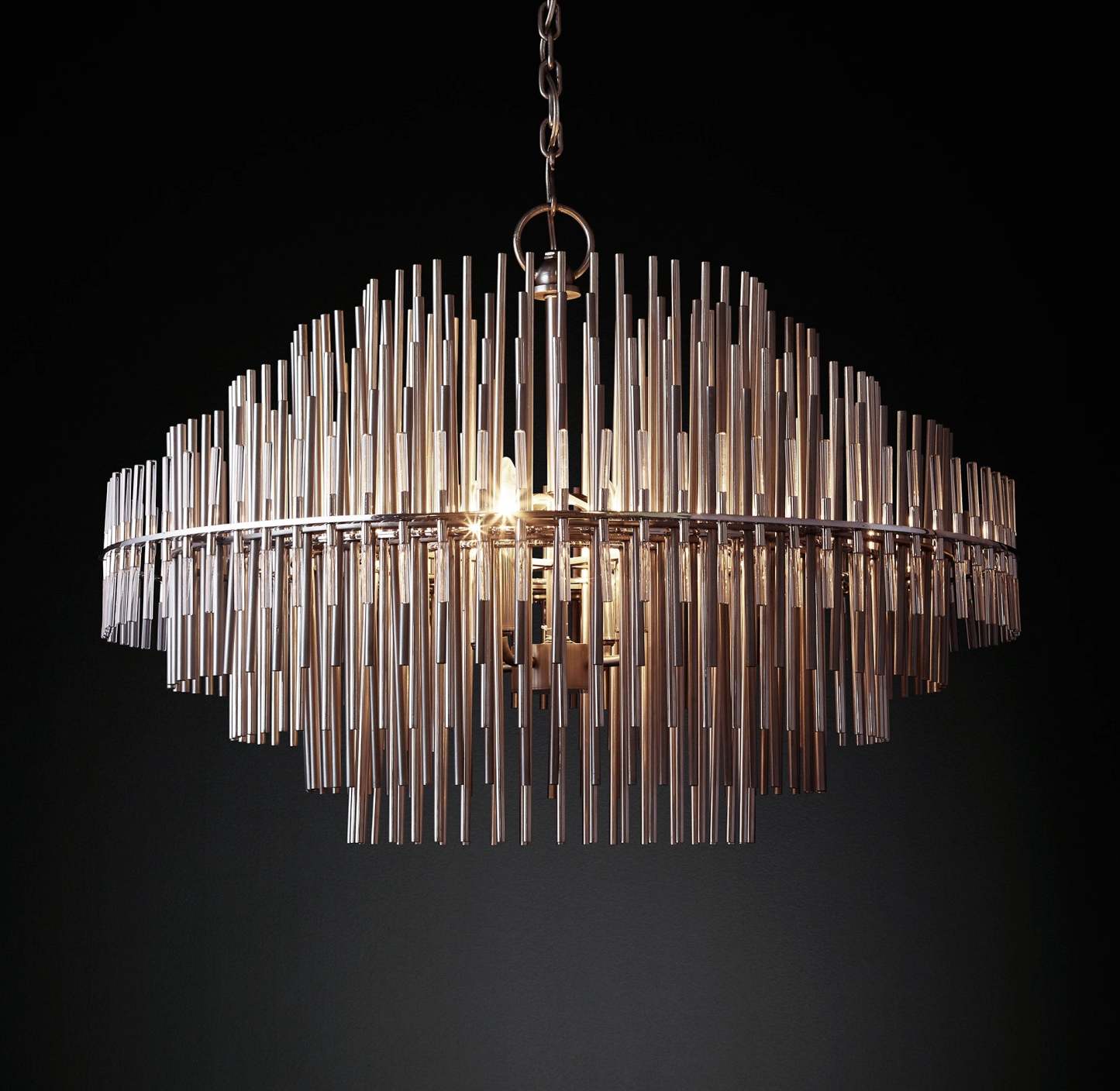 Emale Industrial Wind Round Chandelier 24" 32" 42"