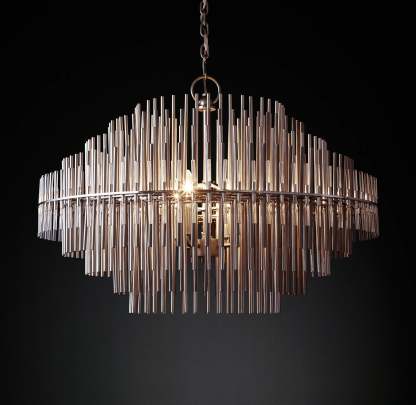 Emale Industrial Wind Round Chandelier 24" 32" 42"