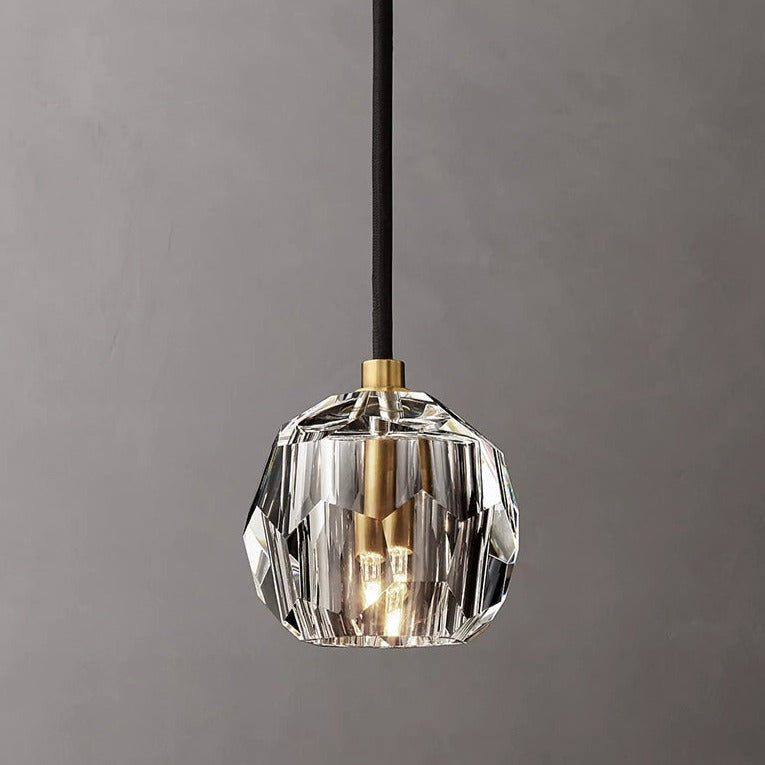 Bille Clear Crystal Double Ball  Pendant Lighting