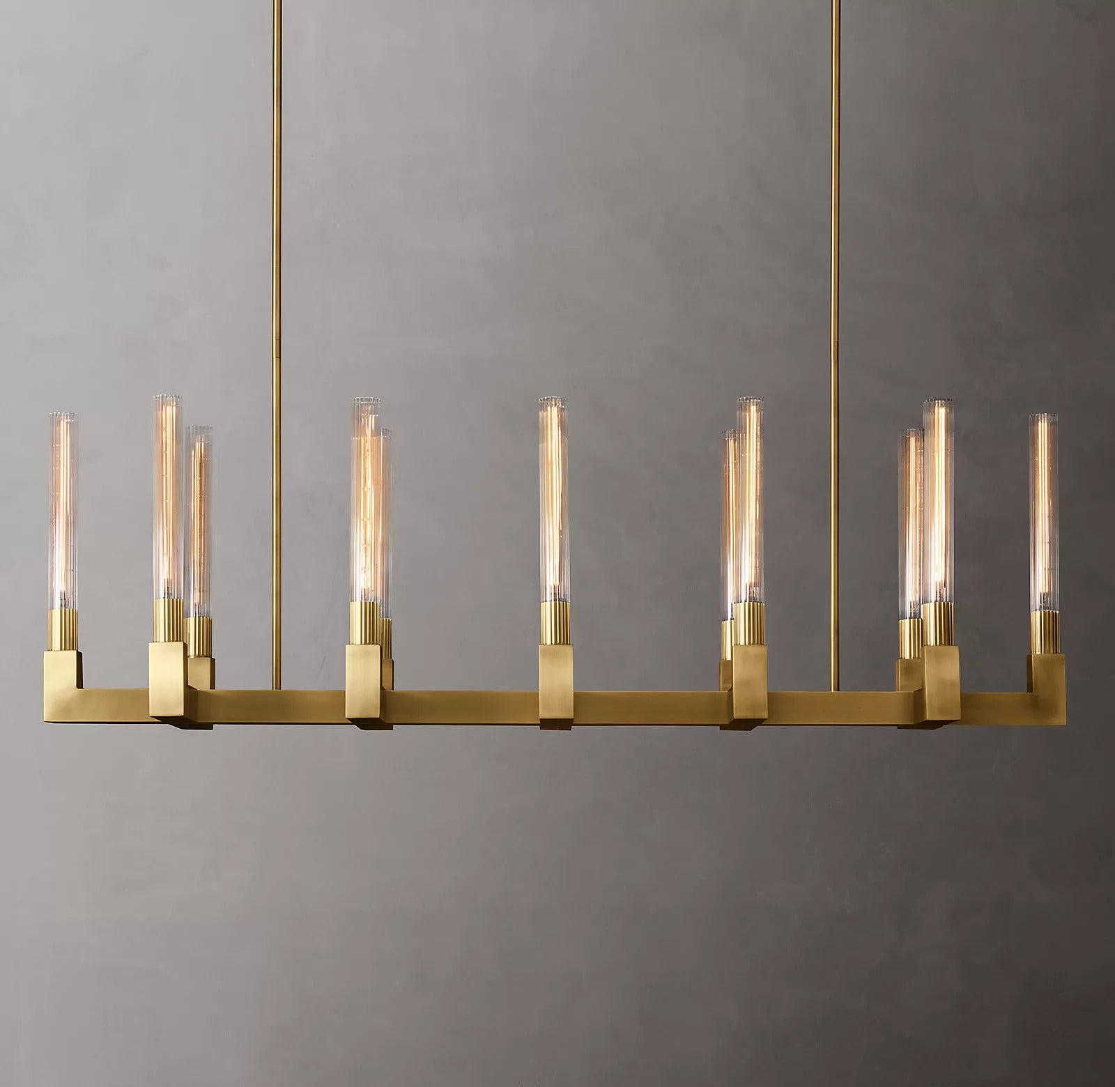 Candlestack Linear Chandelier 55"