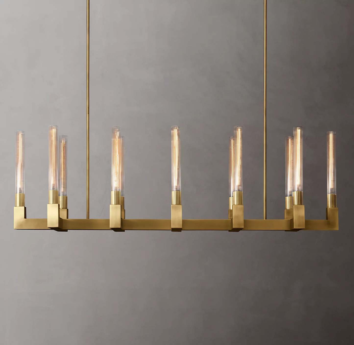 Candlestick Linear Chandelier 55"