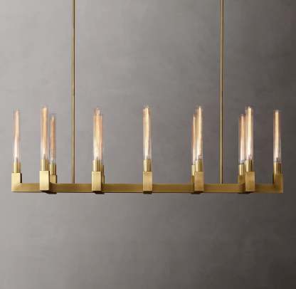 Candlestack Linear Chandelier 55"
