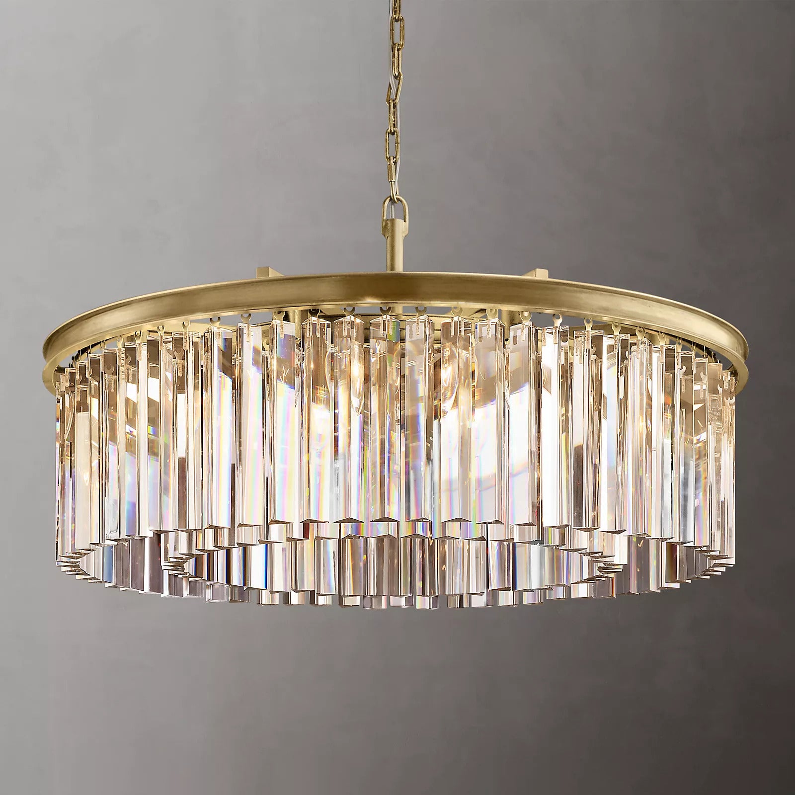 Odeon Crystal Round Chandelier 32"