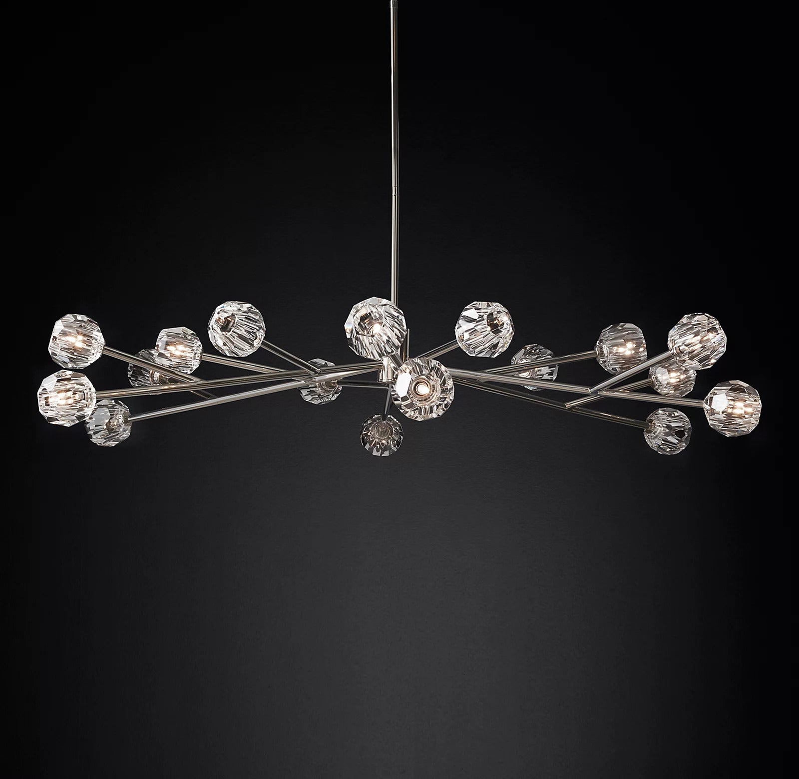 Bille Crystal Ball Round Chandelier 60"