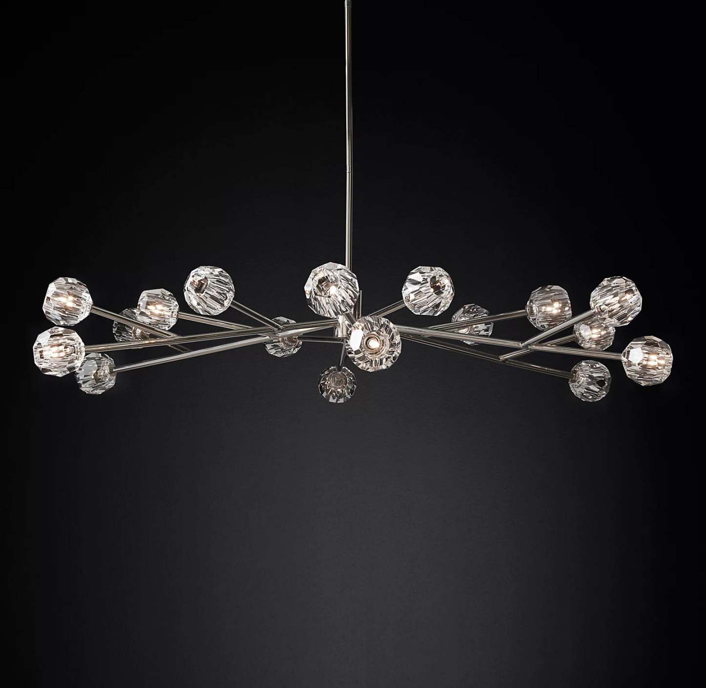 Bille Crystal Ball Round Chandelier 60"