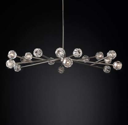 Bille Crystal Ball Round Chandelier 60"