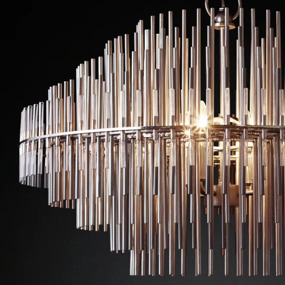 Emale Industrial Wind Round Chandelier 24" 32" 42"