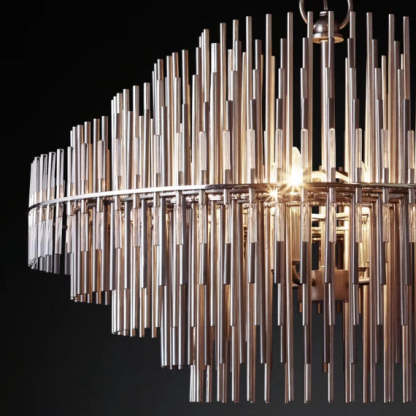 Emale Industrial Wind Round Chandelier 24" 32" 42"