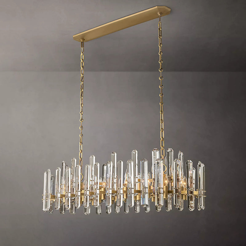 Bonningtong Crystal  Rectangle Chandelier 54"