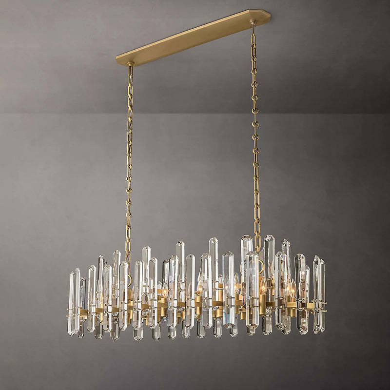 Bonningtong Crystal  Rectangle Chandelier 54"