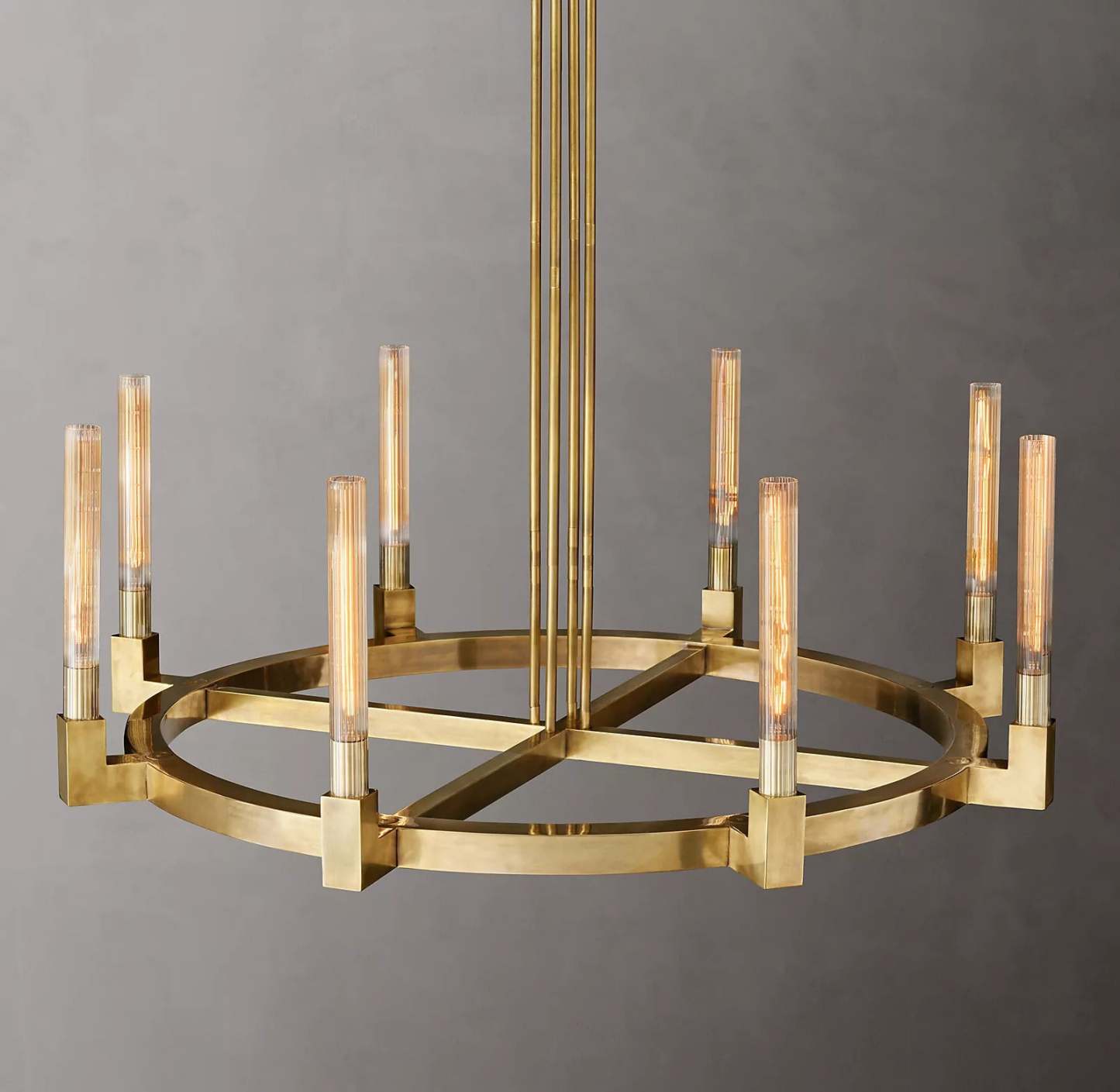 Candlestack Round Chandelier 48"