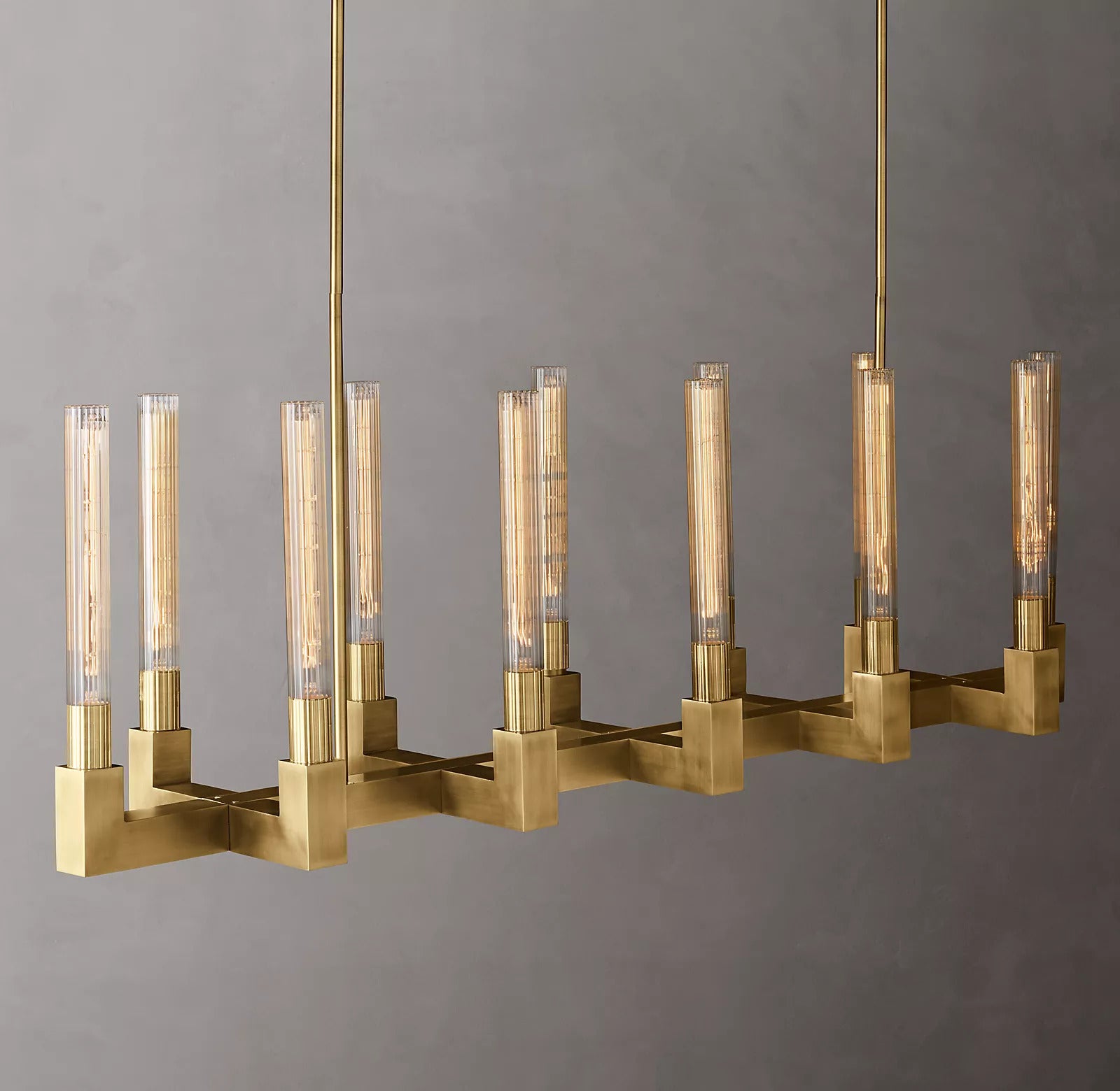 Candlestack Linear Chandelier 55"