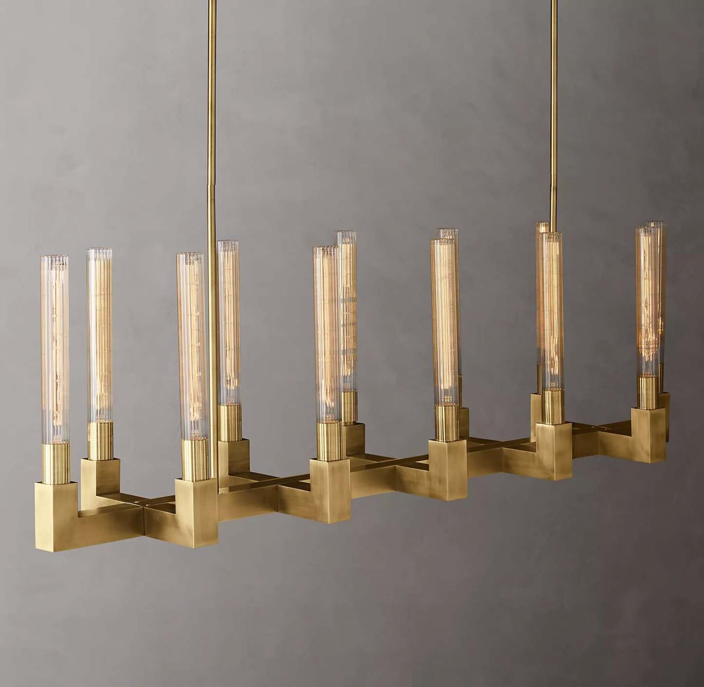 Candlestack Linear Chandelier 55"