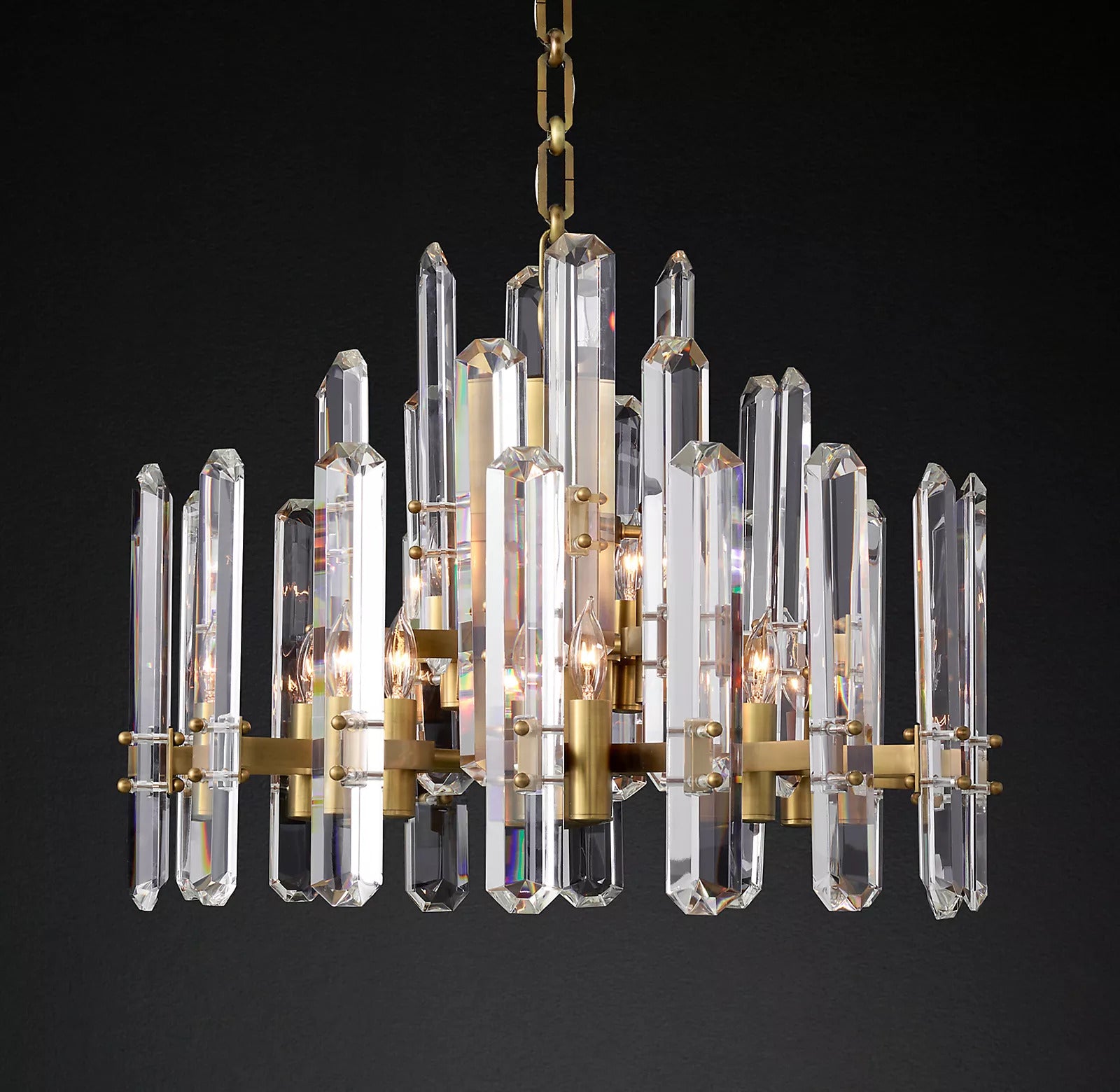 Bonningtong Crystal Round Chandelier 24"