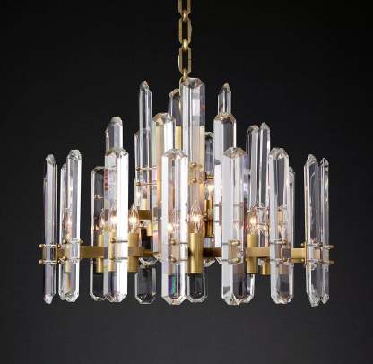 Bonningtong Crystal Round Chandelier 24"