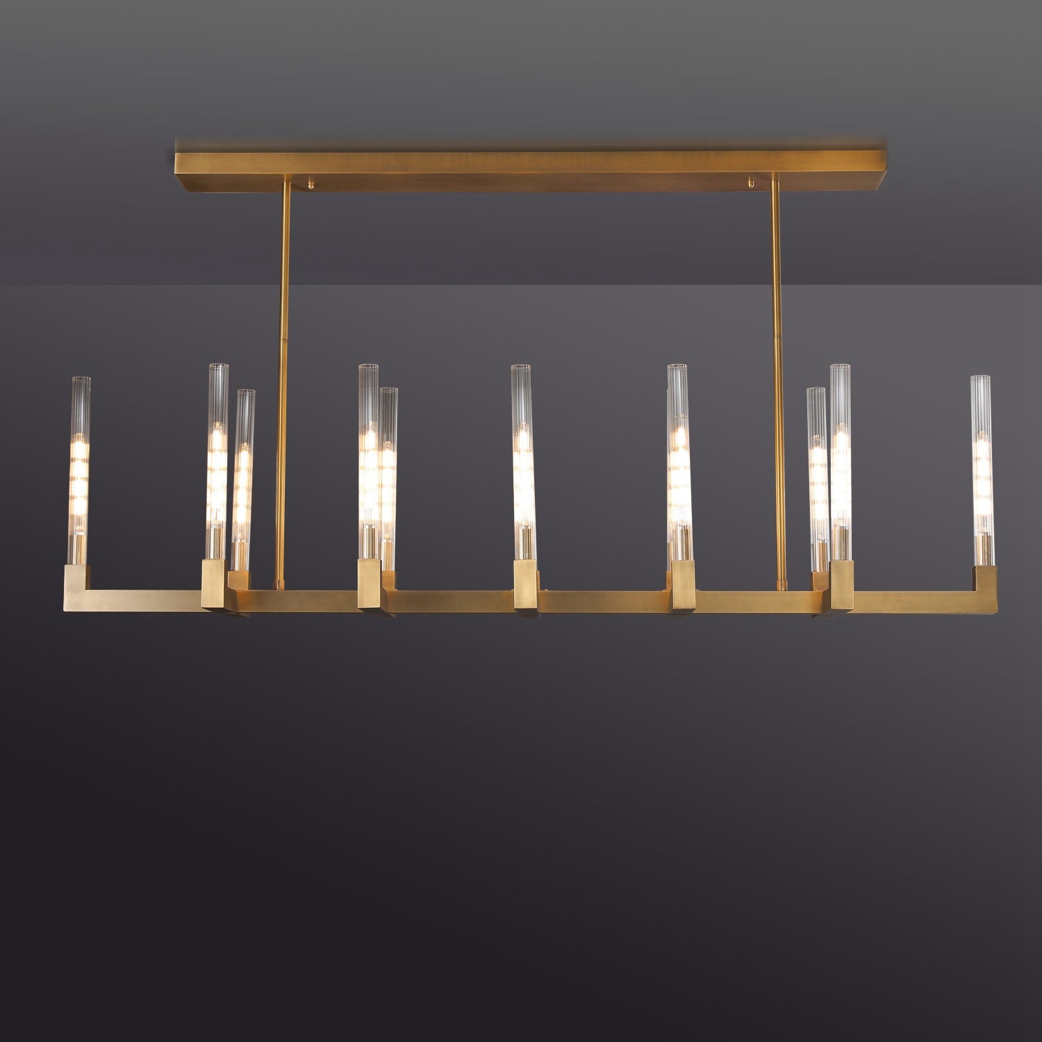 Candlestack Linear Chandelier 67"Linear