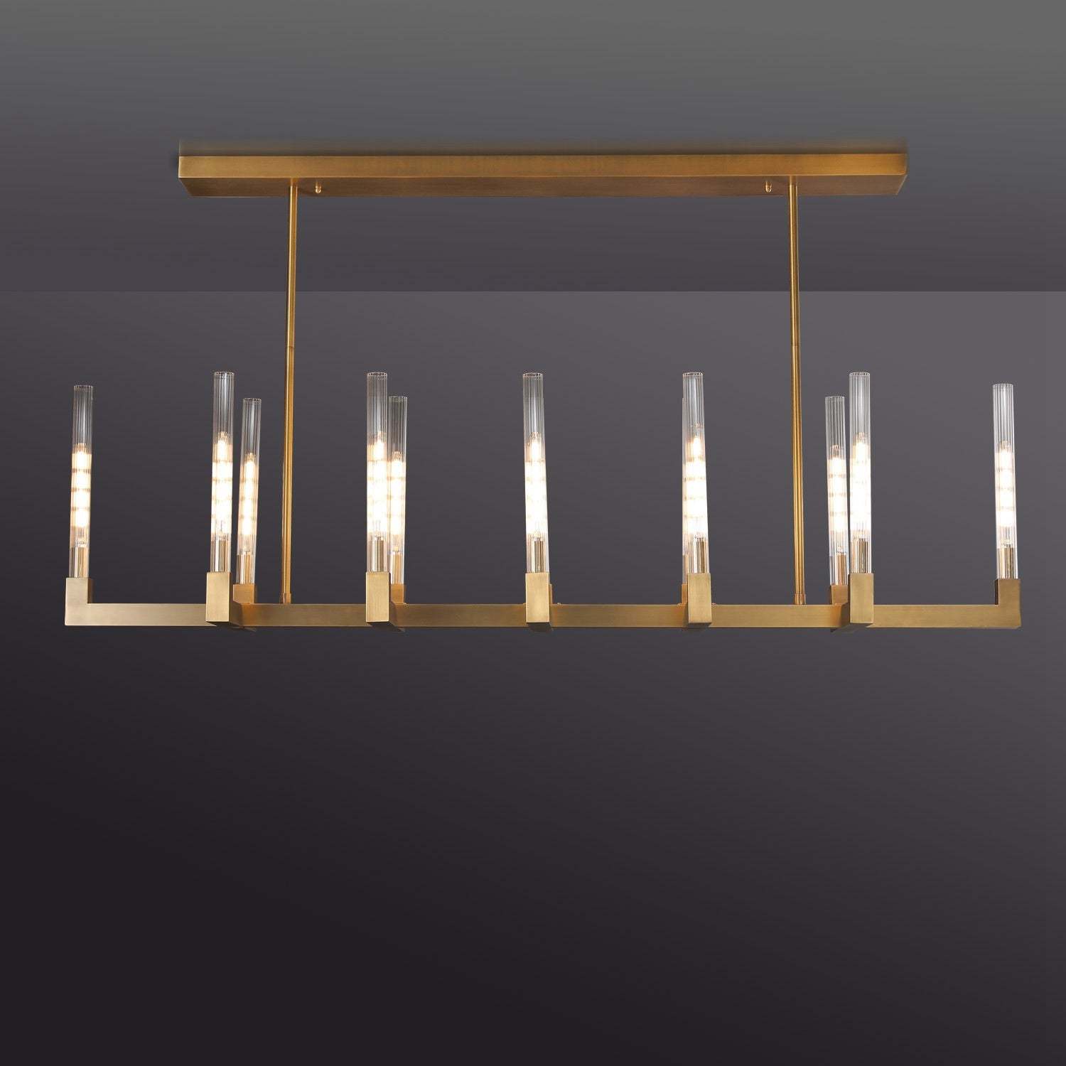 Candlestack Linear Chandelier 67"Linear