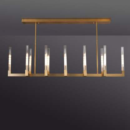 Candlestack Linear Chandelier 67"Linear