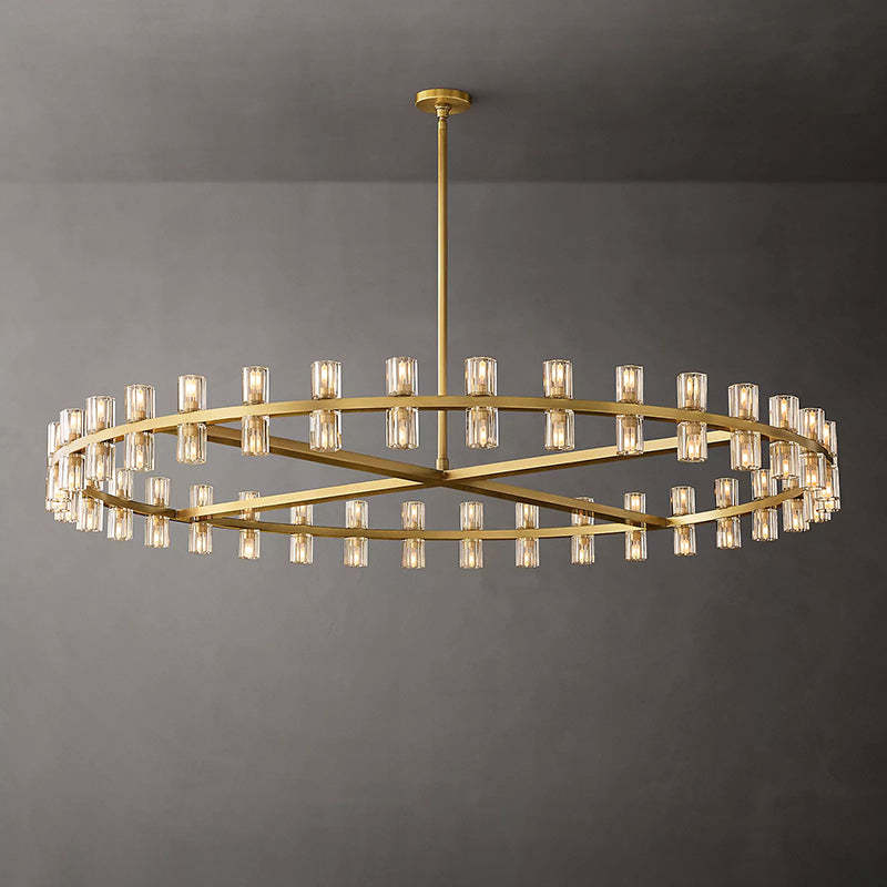 Arcahonk Crystal Round Chandelier 60"