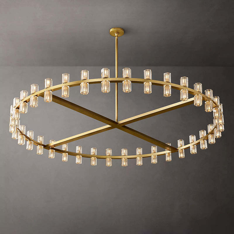 Arcahonk Crystal Round Chandelier 60"