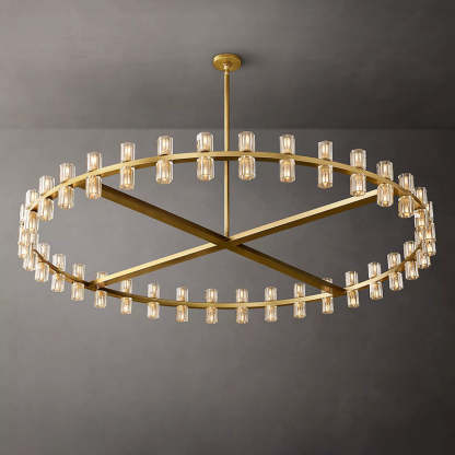 Arcahonk Crystal Round Chandelier 60"
