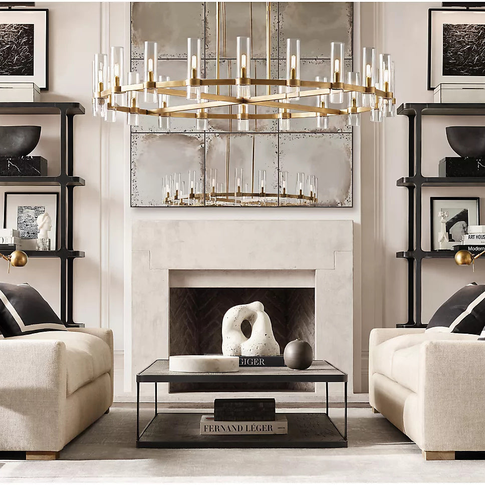 Ravalle Glass Round Chandelier 60"