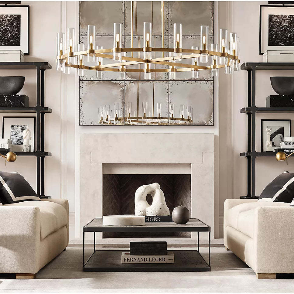 Ravalle Glass Round Chandelier 60"
