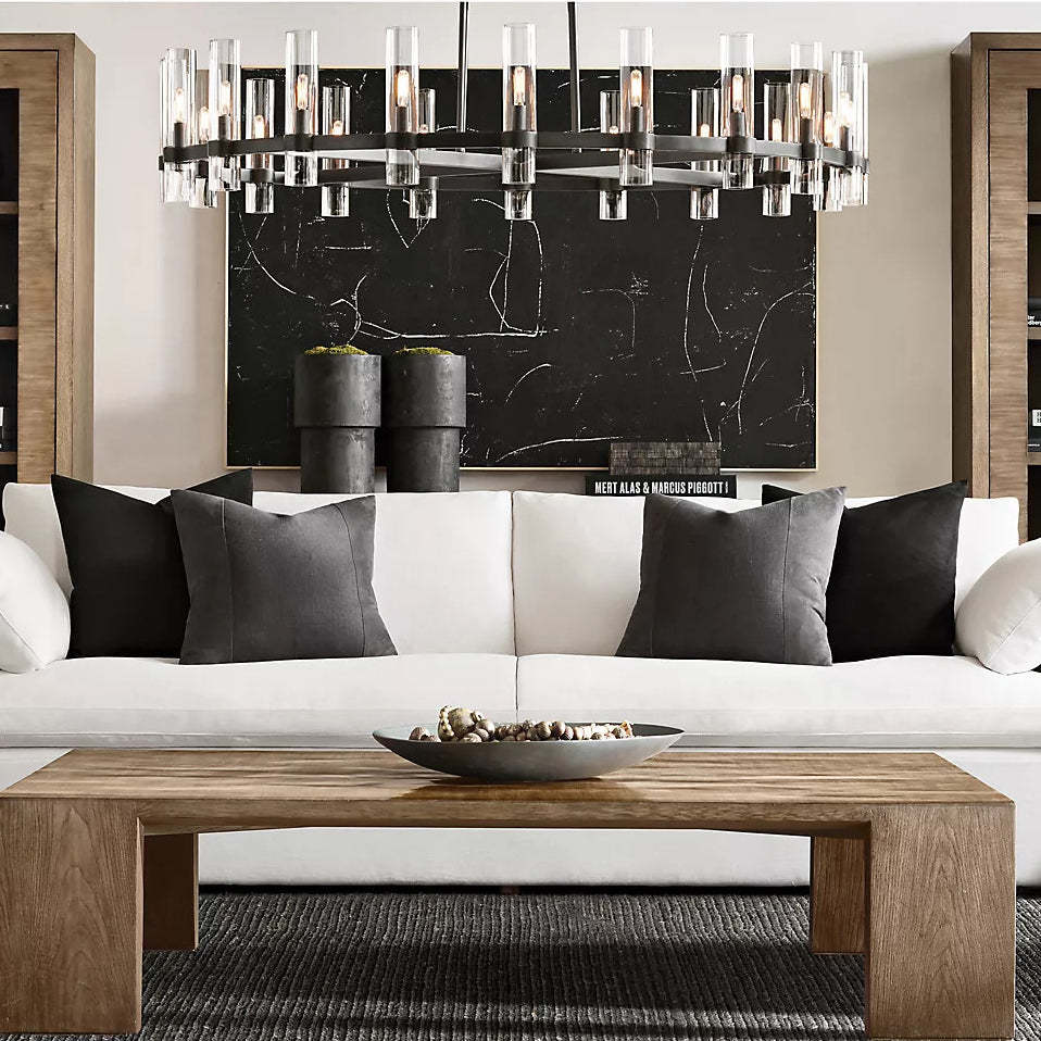 Ravalle Glass Round Chandelier 60"