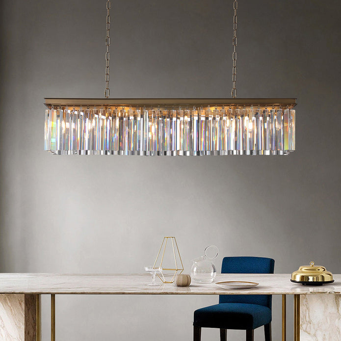 Rhysis Crystal Rectangular Chandelier