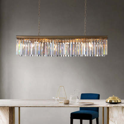 Rhysis Crystal Rectangular Chandelier