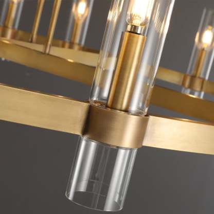 Ravalle Glass Round Chandelier 60"