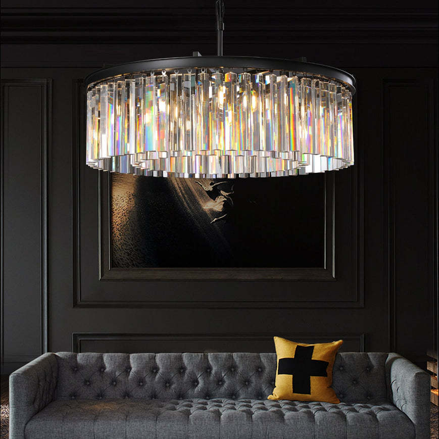 Rhysis Crystal Round Chandelier 43"