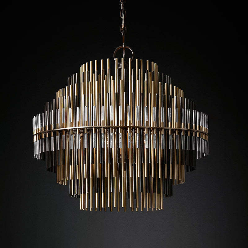Emale Industrial Wind Round Chandelier 24" 32" 42"