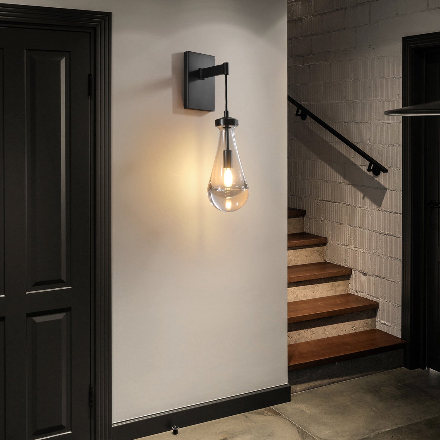Rain Glass Wall Sconce Cord