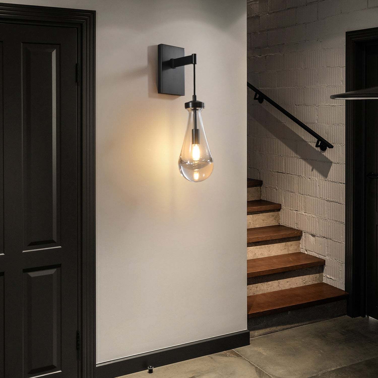 Rain Glass Wall Sconce Cord