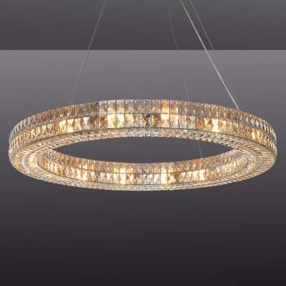 Clear Crystal Ring Chandelier