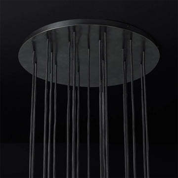 Bille Crystal Ball Cluster Chandelier 24"