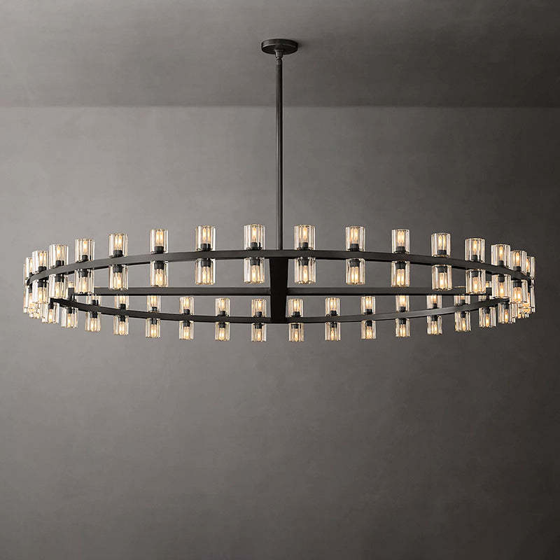 Arcahonk Crystal Round Chandelier 60"