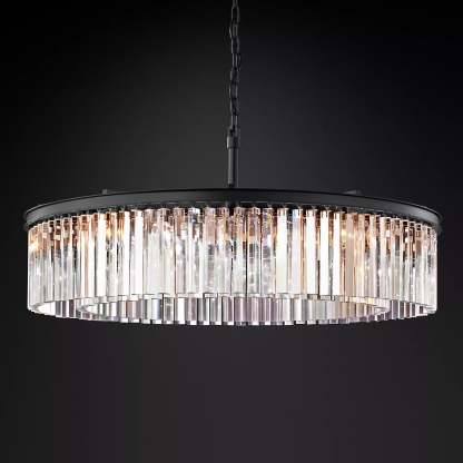 Rhysis Crystal Round Chandelier 43"