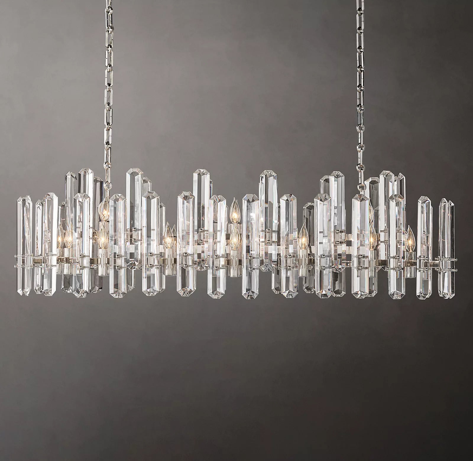 Bonningtong Crystal  Rectangle Chandelier 54"