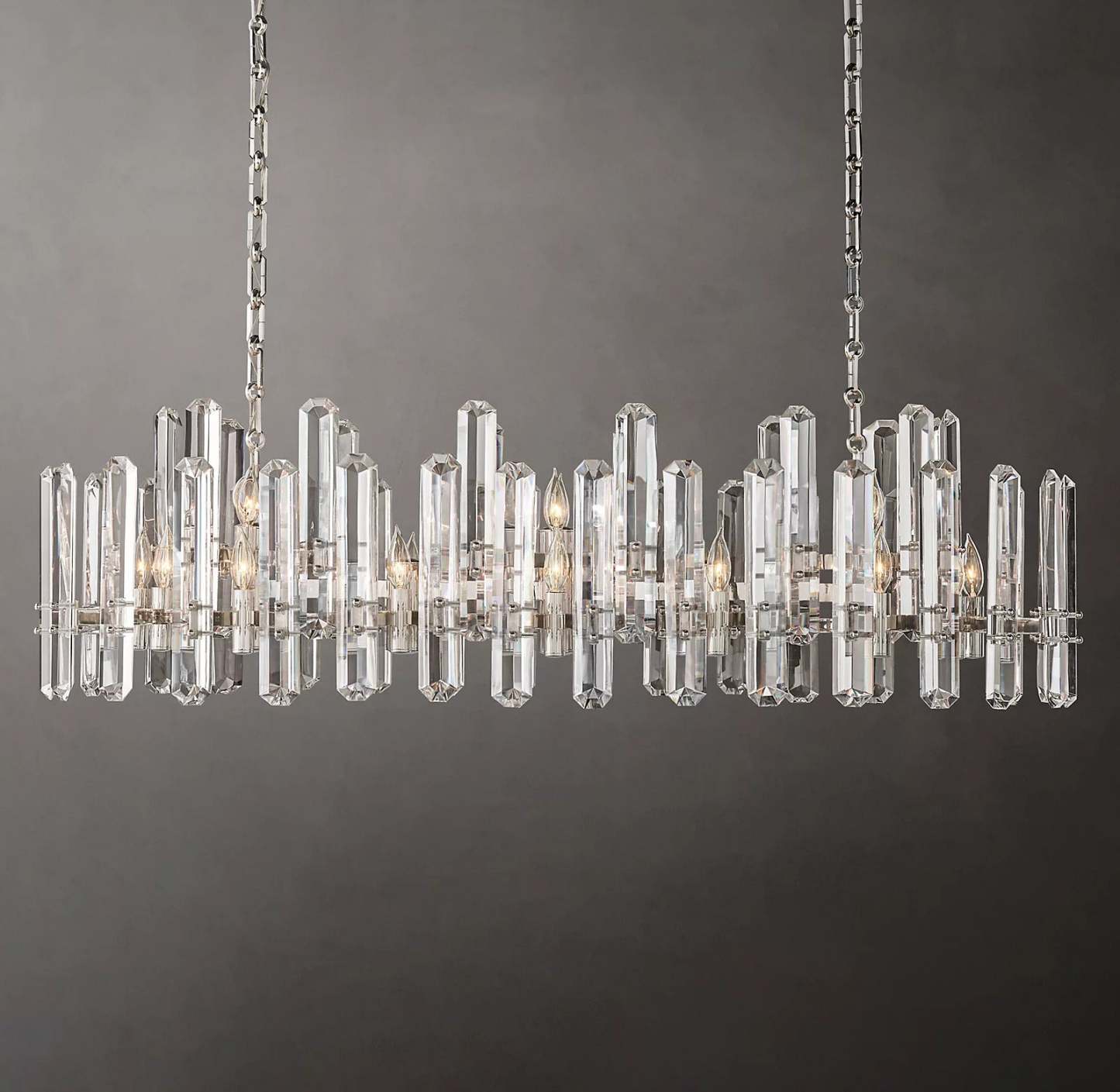 Bonningtong Crystal  Rectangle Chandelier 54"