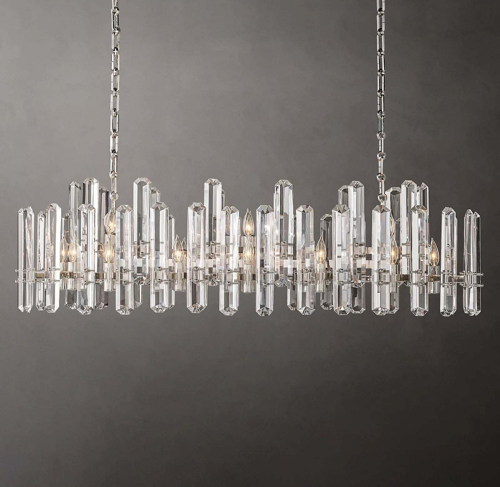 Bonningtong Crystal  Rectangle Chandelier 54"