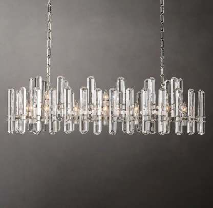 Bonningtong Crystal  Rectangle Chandelier 54"