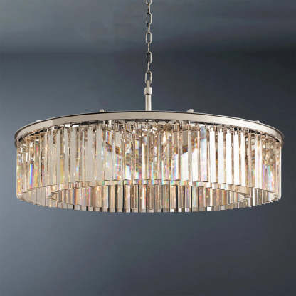 Rhysis Crystal Round Chandelier 43"